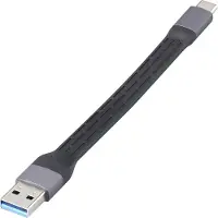 Renkforce USB-kabel USB 2.0 0.15 m Svart Flexibel, med LED RF-6738048
