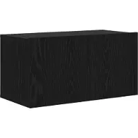vidaXL TV-bänkset Väggmonterad Svart 60 x 30 x 30 cm Konstruerat trä