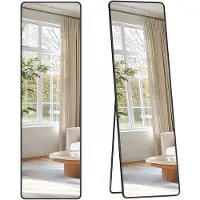 Songmics stort stående spegel 150 x 40 cm bläcksvart