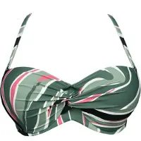 SugarShape Bikiniöverdel 'Mambo' gran / ljusgrön / svart