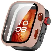 Mtp Products Huawei Watch Fit 4 Pro Plastskal med Härdat Glas Skärmskydd - Rosa