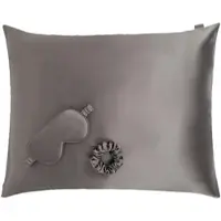 Dore & Rose Premium Silk Sleep Bundle 80x80 Charcoal Hårvårdsset 3 st