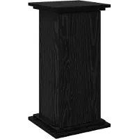 vidaXL Displayställ med dörr Svart Ek 31 x 30 x 60 cm Konstruerat trä