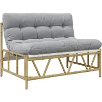 vidaXL Trädgårdsbänk med Dyna 110x80x71 cm Stål