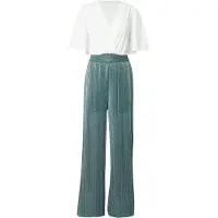 About You Jumpsuit 'Josy' mörkgrön / vit