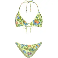 Shiwi Bikini ljusblå / ljusgrön / korall / svart