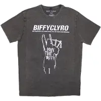 Ginza.se Biffy Clyro: Unisex Stone Wash T-Shirt/Big Imagination (Charcoal Grey) (Large)