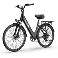 Electric Ride URLIFE E26 Vuxen E-cykel Terrängcykel 36V13Ah Batteri 350W Motor Elektrisk Cykel 26 Tum City Fat Tire e-cykel svart