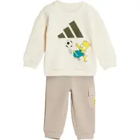 Adidas Badge Of Sport The Simpsons Crew Tracksuit Infant, vit
