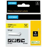 Dymo 1805435 Märkband Vinyl Bandfärg: Svart Skriftfärg: Vit 12 mm 5.5 m