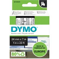 Dymo S0720920 | 53710 | svart text - transparent tejp | 24mm (original)