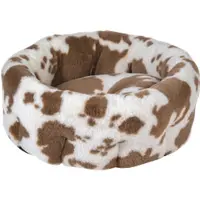 Animal Boulevard Cow Plush hög korg vit/mocka