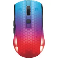 Deltaco DM320 Trådlös Ultralätt Datormus Gaming Semi-transparent RGB
