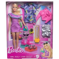 Mattel Barbie Fashionista Docka 3 Kvällsoutfits