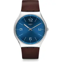 Swatch SS07S101 Skin Irony Skinwind Herr S Läderklocka SS07S101