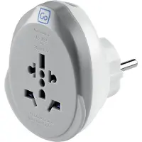 Go Travel World - EU USB-C Adaptor + (25W) Grey