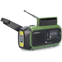 Nedis Nödradio RDDBCR2000GN DAB+, FM, FM Grön, Svart