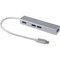Equip Usb-c Till Rj45 Giga + 3 Usb 3.0 Adapter