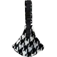 Wildride Bärsele - Teddy Houndstooth - Vit/Black Pied de poule - - One Size - Bärselar