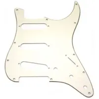Fender 11-Håls Modernt Stratocaster Plektrumskydd S/S/S Pergamentfärgat