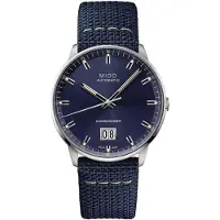 Mido Commander Series Big Date Automatisk Klocka Automatisk Mekanisk Urverk 50m Vattentålig 42mm Blå Urtavla Textilrem M021.626.17.041.00 Regular Box gray