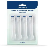Concept Tip ZK0050 PERFECT SMILE ZK500x toothbrush tip, Daily Clean, 4 pcs, white.