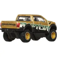 Mattel Premium Car Culture Off Road 1:64 Skala Die-Cast 2017 Ford F-150 Raptor-fordon med Real Riders-dck & metall-/metallkaross och chassi