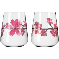 Ritzenhoff Sommersonett Dricksglas 2-pack #3 & 4 - Dricksglas Kristallglas Rosa