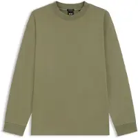 BOSS Relaxed-fit long-sleeved T-shirt in mercerised cotton