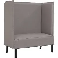 vidaXL Hög Ryggsoffa 101cm Taupe tyg