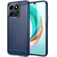 Mtp Products Honor X6b Borstat TPU Skal - Kolfiber - Blå