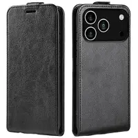 Mtp Products iPhone 17 Pro Vertikalt Flipfodral med Korthållare - Svart
