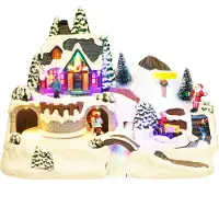 Nordic Winter Julby “River Town” med ljus och musik, batteridriven NORDIC WINTER (780-522)