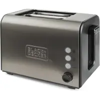 Black & Decker BLACK+DECKER Toaster 2-Slice Brushed