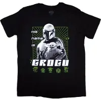 Ginza.se Star Wars: Unisex T-Shirt/The Mandalorian His Name Is Grogu (Black) (X-Large)