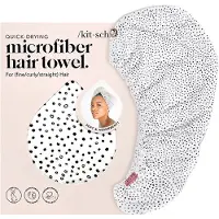 Kitsch Microfiber Hrhandduk Wrap - Snabbt torrt lockigt hromslag fr kvinnor Vt hr | Mikrofiber handduk fr hr | Hrtorkningshandduk Wrap |