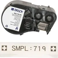Brady M4C-750-403 papperstejp | svart text - transparent tejp | 19,05mm x 7,62m (original)