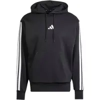 Adidas Essentials 3 Stripes Fleece Huvtröja