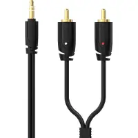 Sinox PRO 3,5 mm mini jack till phono-kabel 5 m svart