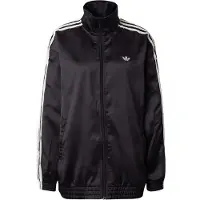 Adidas Originals Satin Firebird Ruffle 3 Stripes Sweatshirt Med Dragkedja