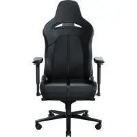 Razer Enki - Stol - armstöd - T-formad - lutning - svängtapp - gjutet polyuretanskum med hög densitet, EPU (elastomerpolyuretan), stålram, aluminiumbas - svart, grön