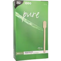 Papstar 16715, Disposable stirring sticks, Trä, Självtorkning, 130 mm, 1000 styck