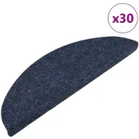 vidaXL Trappmattor självhäftande 30 st blå 56x17x3 cm