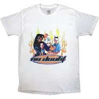 Ginza.se No Doubt: Unisex T-Shirt/Flames (White) (Medium)