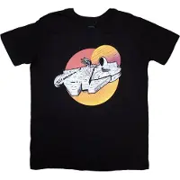 Ginza.se Star Wars: Unisex T-Shirt/Millennium Falcon Twin Suns (Black) (Medium)