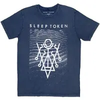 Ginza.se Sleep Token: Unisex Stone Wash T-Shirt/Give (Denim Blue) (Large)