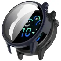 Mtp Products Garmin Vivoactive 6 Plastskal med Härdat Glas Skärmskydd - Blå