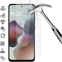 Mtp Products Motorola Moto G56 Skärmskydd av härdat glas - 9H - Case Friendly - Genomskinlig