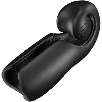 SVibe Snail Evo Vibrating Masturbator - Svart - Svart