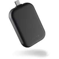 ZENS Singel Apple Airpods Laddare QI USB-C Stick Aluminium Svart